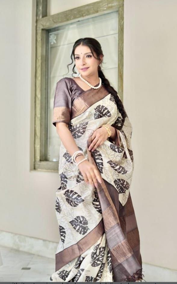 MG 510 Linen Digital Printed Designer Saree Wholesale Shop In Surat